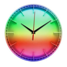 Настенные часы 'Все цвета радуги' для интерьера